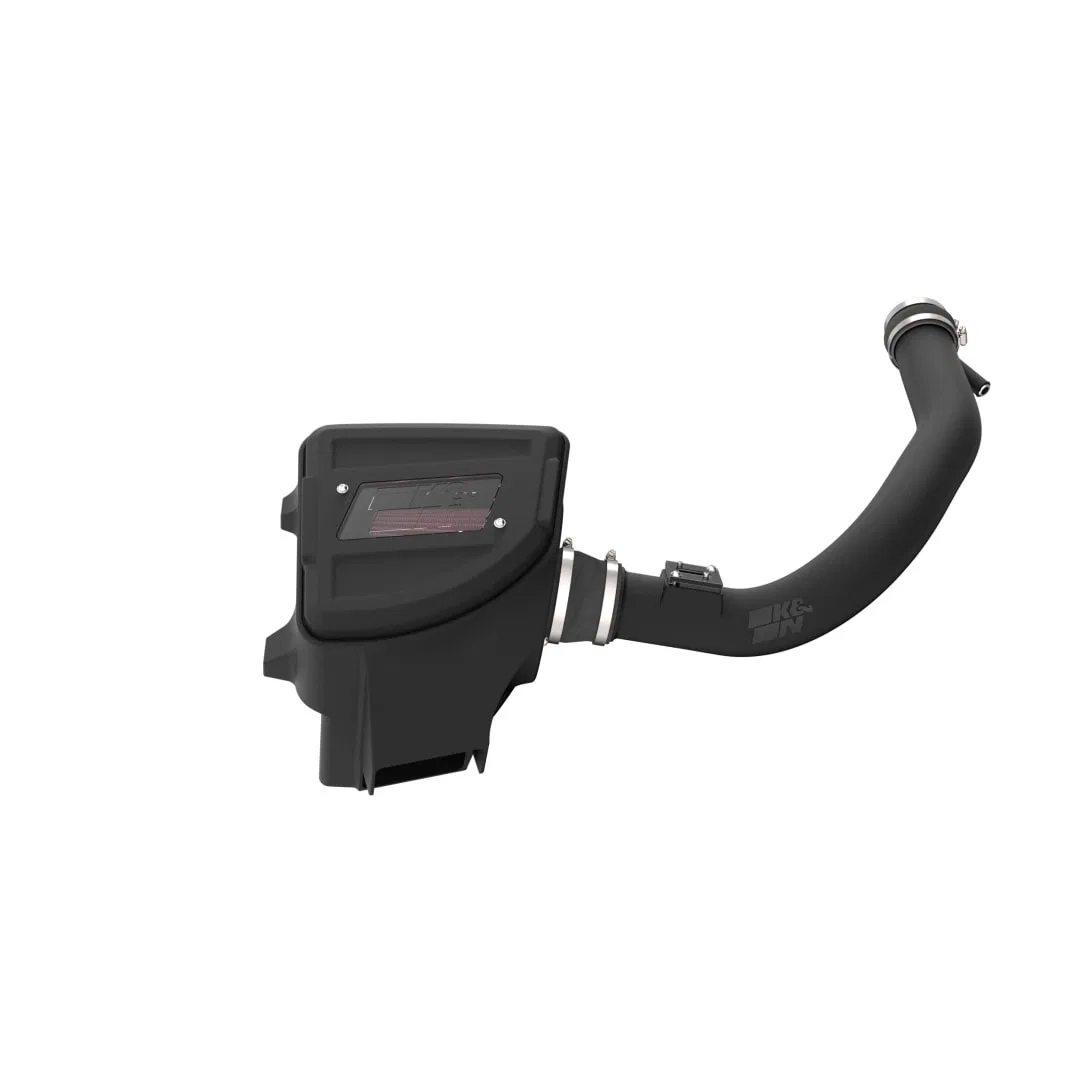 63-1586 – K&N FILTER Cold Air Intake, Black Polyethylene Tube Red Filter With Heat Shield